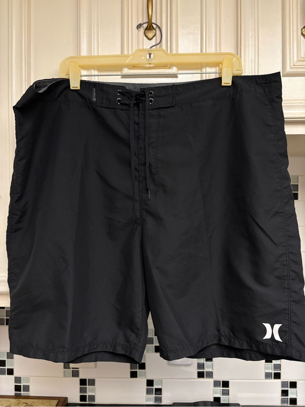 Hurley Men's Black Board Shorts. Size 38.